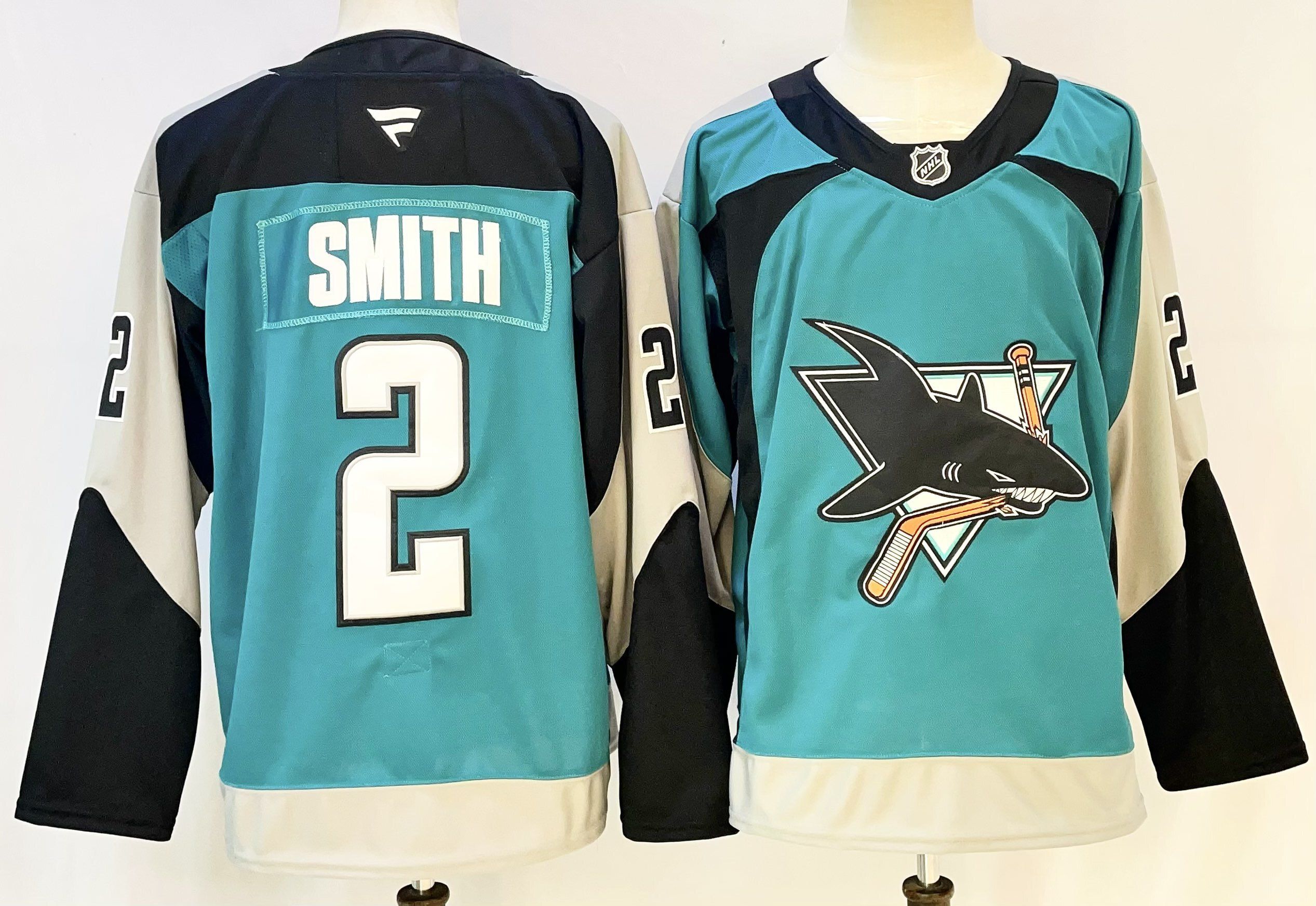 Men San Jose Sharks #2 Smith Green 2026 Adidias NHL Jersey style 001